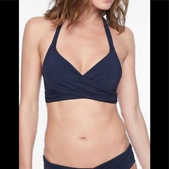 Athleta Bra Cup Halter Bikini Top 32B/C - Picture 4 of 10